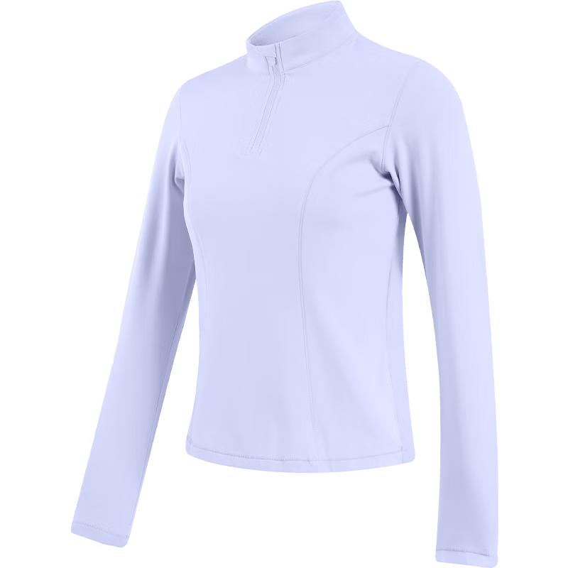 Camel Women s Thin Fleece Stand-Collar Long-Sleeve T-Shirt M