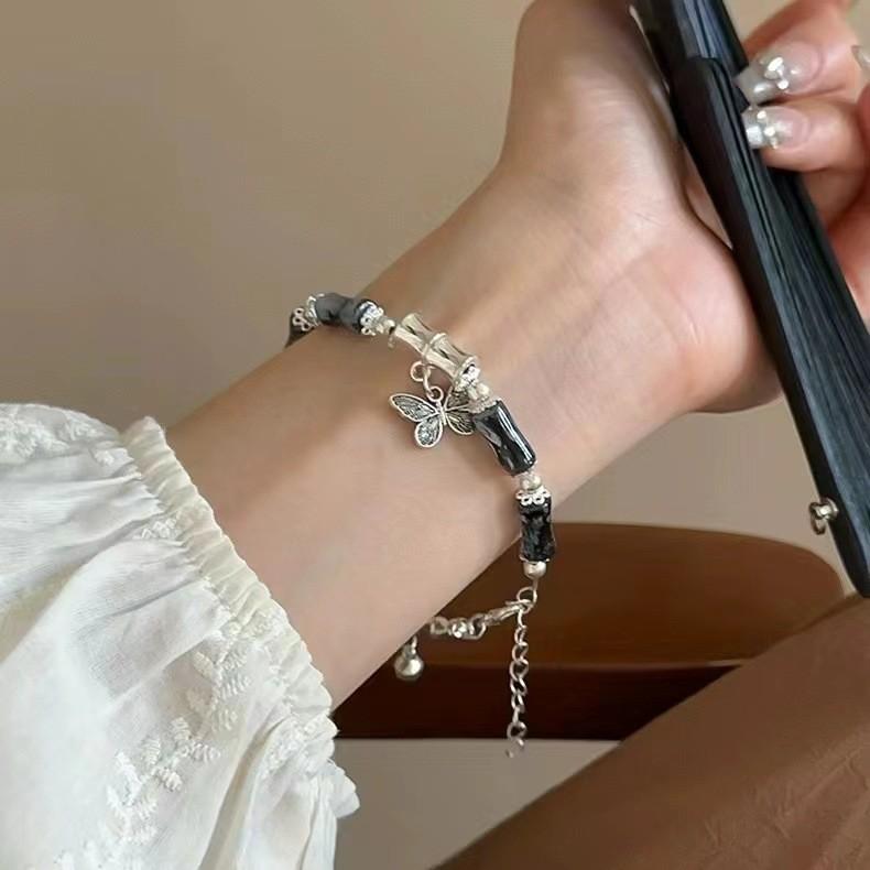 Exquisite Plated Alloy Butterfly And Ginkgo Leaf Bracelet Summer Collection