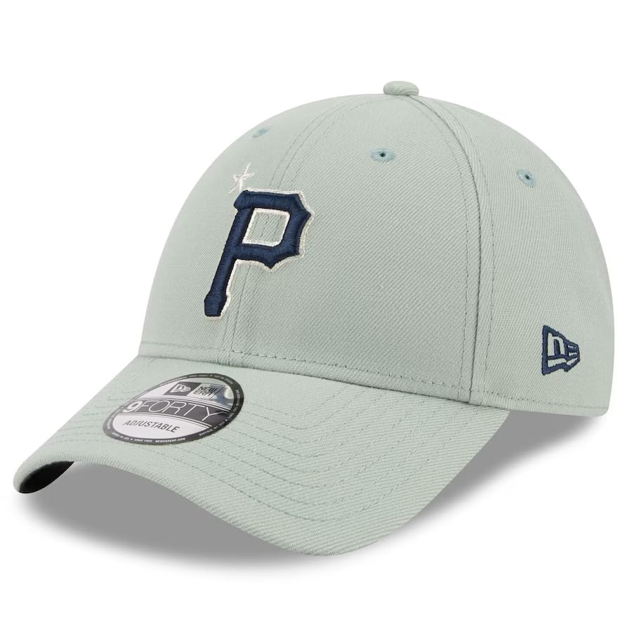 Cap for Men and MLB Model 9FORTY 2023 Game Snapback Pittsburgh Grey [New Era] Women, All-Star All-Star Cap, Pirates, [Used]