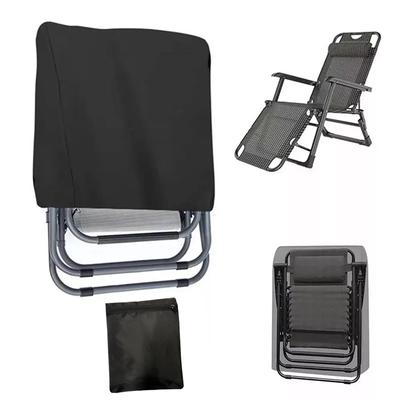 1PC/2PC Capa de Tecido Oxford Proteção para Móveis Preto Capa para Cadeira Dobrável de Pátio Almofadas para Cadeira de Gramado Cadeiras de Deck