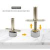 Adjustable Pivot Window Hinges Heavy-Duty Silent Rotation Mounting Hardware Anti-Rust Coating for Coastal Area Window Use