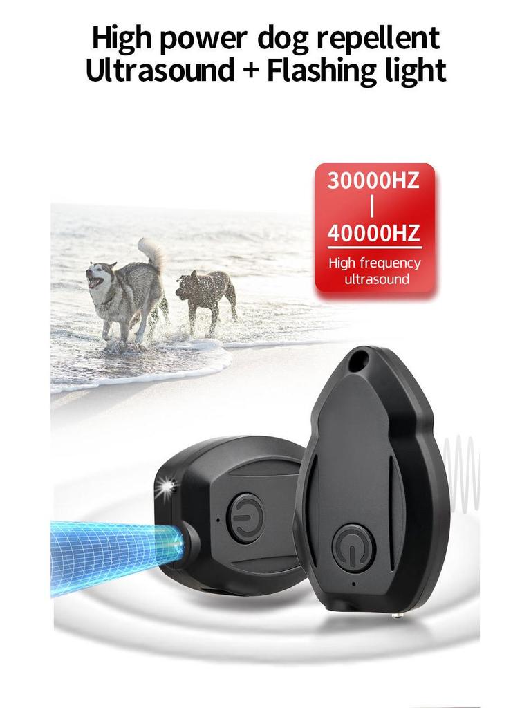Portable Ultrasonic Dog, Cat, and Snake Repeller with Bark Stopper