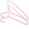 2Pcs Mini Pearl Beaded Clothes Hangers Closet Organizer Skid Resistant Small Clothes Hanger Pink Hangers