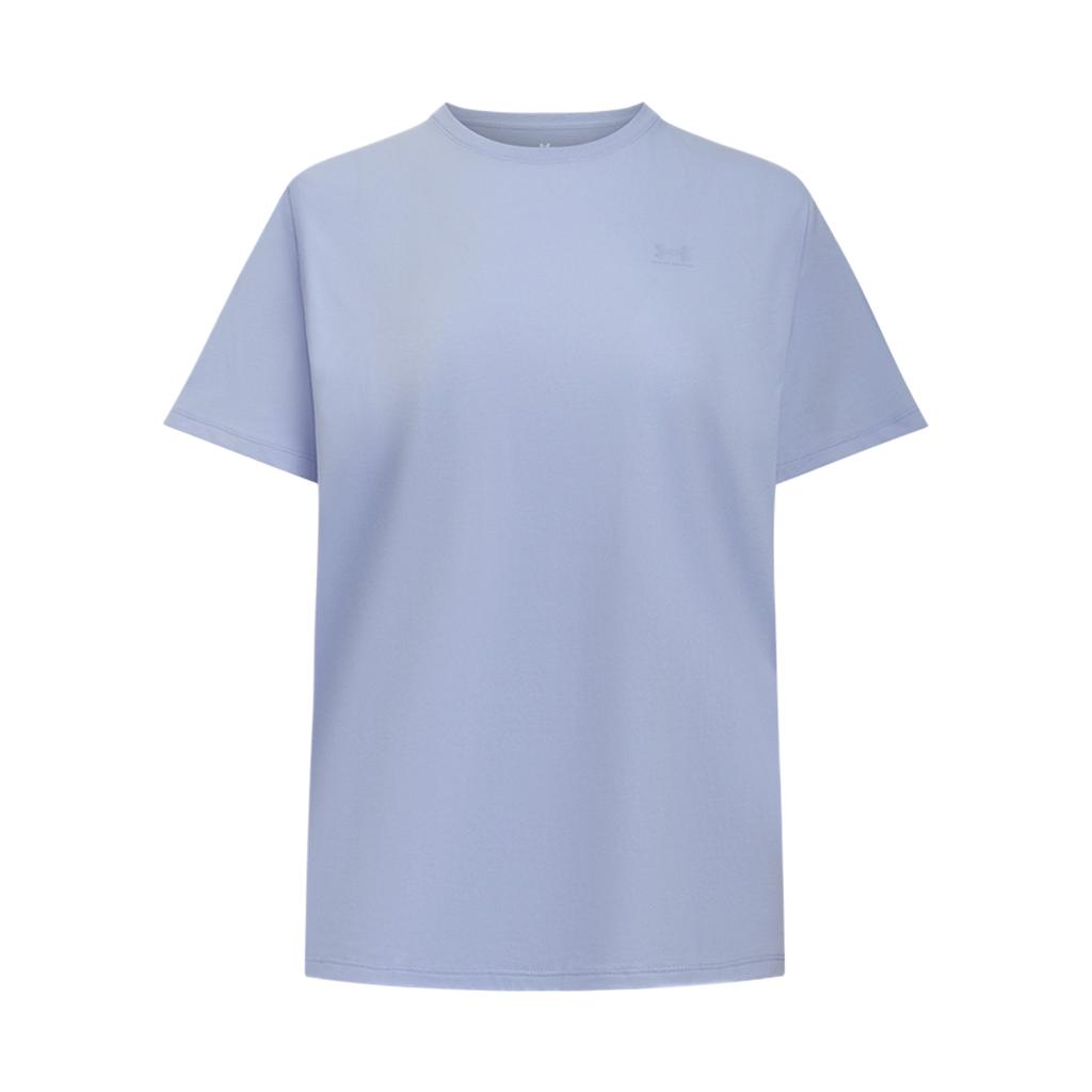 Under Armour Comfortable Casual Minimalist Versatile Dopamine Style Short Sleeve Drop Shoulder T-Shirt Women T-Shirts Blue 1387318-539