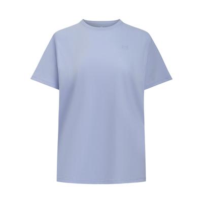 Comfortable Casual Minimalist Versatile Dopamine Style Short Sleeve Drop Shoulder T-Shirt Women T-Shirts Blue 1387318-539
