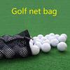 Golf Mesh Bag Large Capacity Wear-resistant Black Mesh Bag Golf Balls Carrying Holder