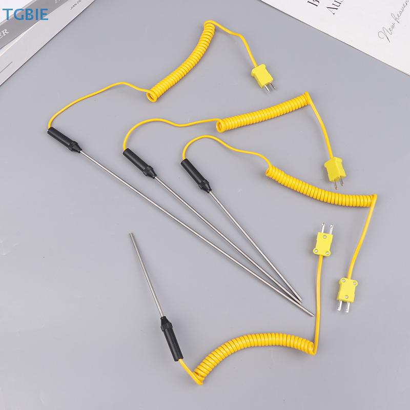 [TL][TL]50C To 1200C K-Type Thermocouple Sensor Plug 100/150/200/300/500mm Probe Sensor With Wire Cable Temperature Controller