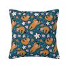 Luxury Not Fast Not Furious Cute Sloth Cushion Covers Xcm Velvet Throw Pillow Case for Car Square Pillowcase Home Decor