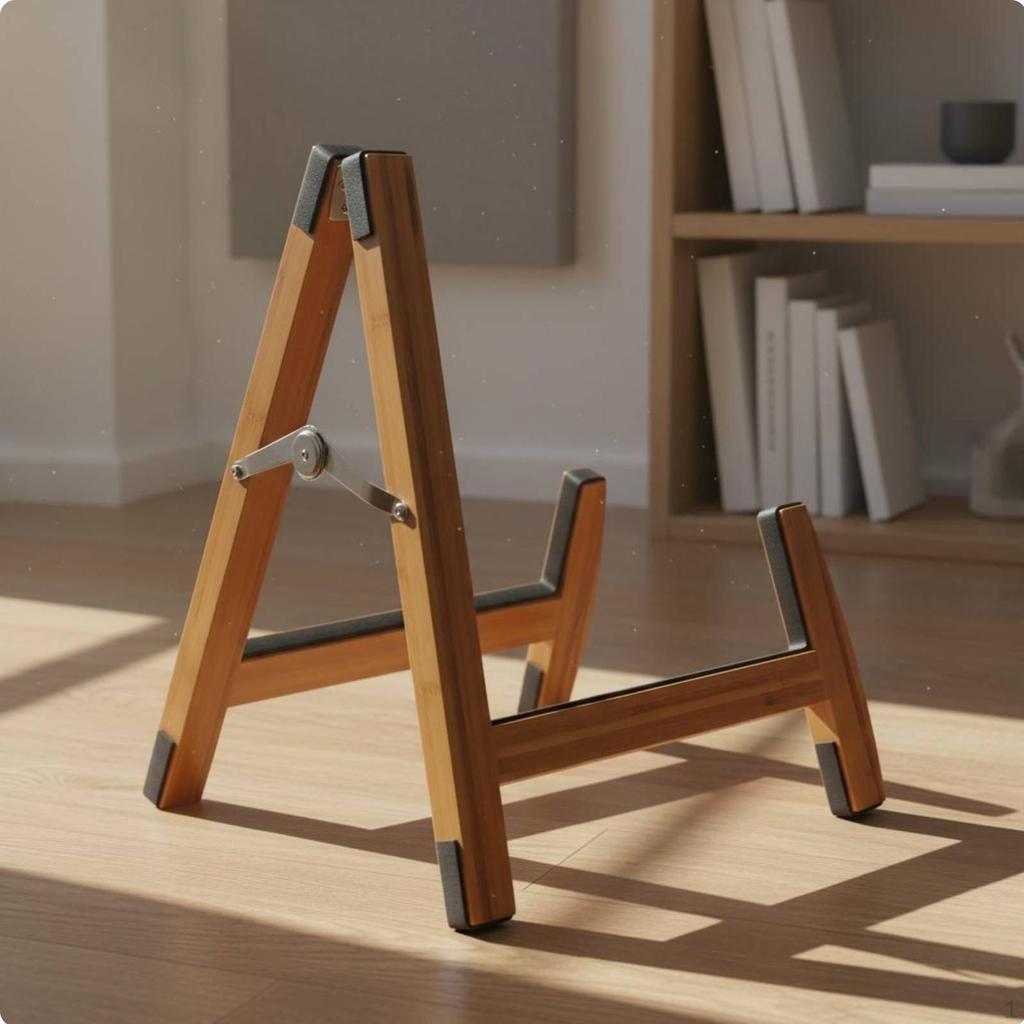 Cushioned Padding Universal Instrument Floor Stand Triangular-Frame Guitar