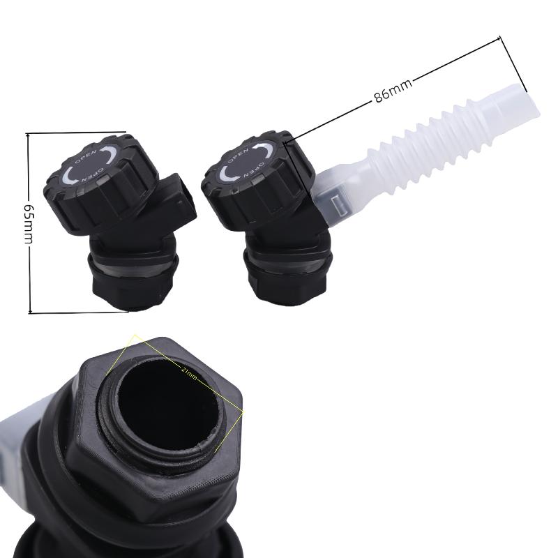 1/3 Pièces Robinet pour Carafe d'Eau Potable, Seau Réservoir de Camping Robinet Portable de Remplacement avec Tube d'Extension pour Usage Extérieur