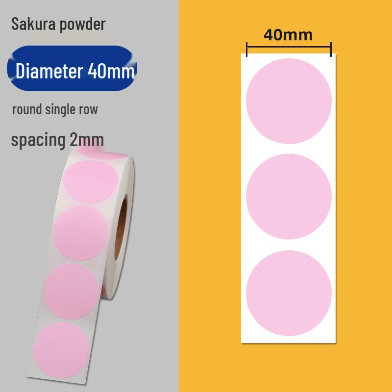 Colorful Self-Adhesive Round Dot Stickers - Writable Small Paper Labels