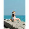 Summer Women's Straw Hat Ladies Luxury Fashion Sun Protection Beach Hat French Panama Bump Top Wide Brim Raff Cap