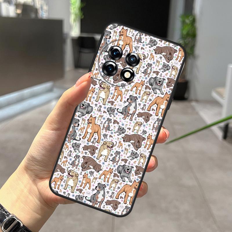 Pitbull Dog Case For OnePlus Nord N20 N30 CE 5 3 4 Lite OnePlus 15 13 12 11 10 Pro 10T 13T 13R 15R Cover