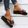 Fashion Women Slippers Summer Platform Wedges Sandals Slides Women Beach Home Shoes Fashion Memory Foam Slippers Zapatos De Mujer