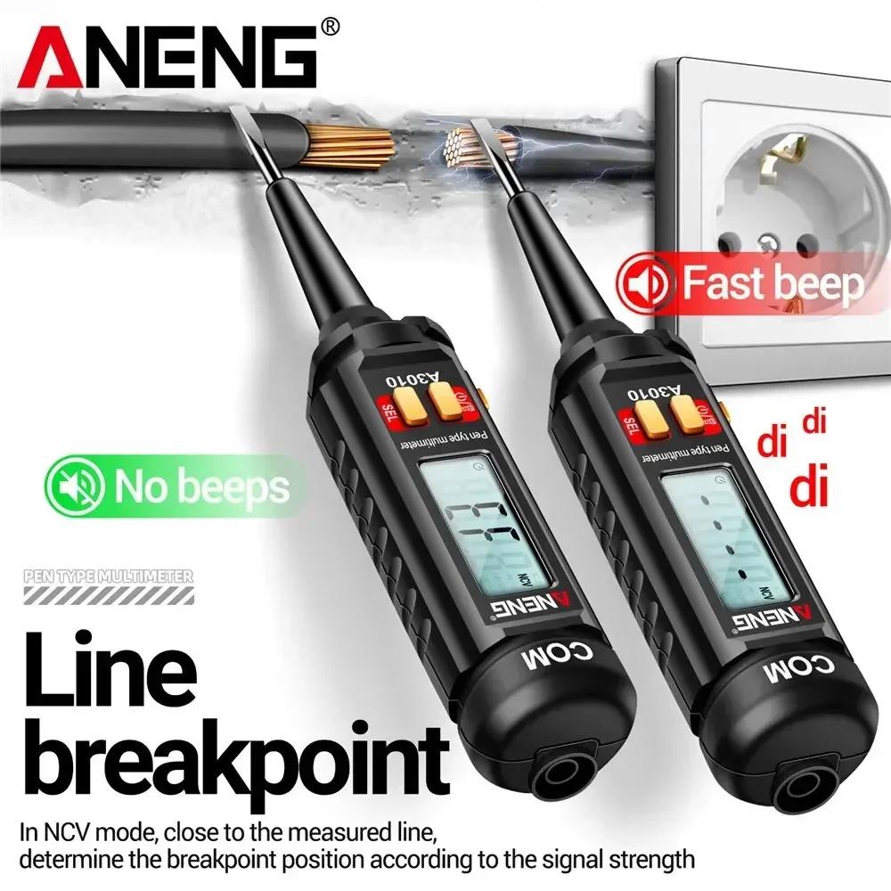 Multifunctional ANENG M118A Digital Multimeter + A3010 Tester Pen Kit True RMS 6000/4000 Counts Auto-Rang AC/DC Transistor Voltage Small Tester Tools