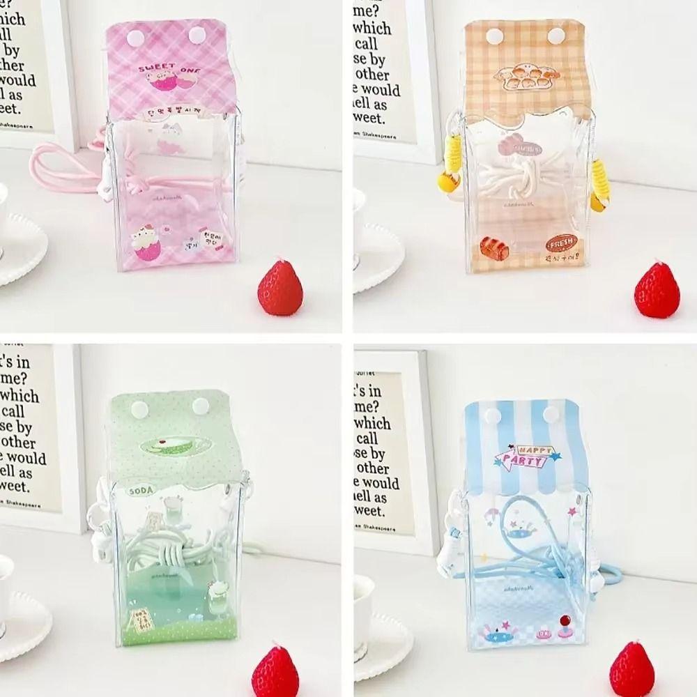 Transparent Doll Carrying Case With Lanyard Storage Bag Doll Doll Display Bag Bag Decoration