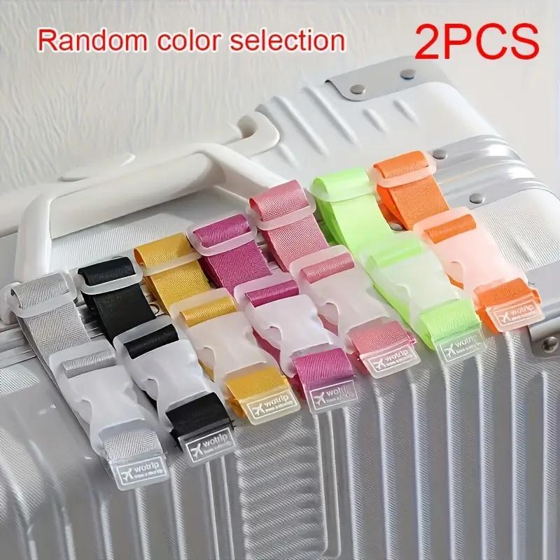 2 Portable Luggage Safety Straps, Adjustable Quick-Release Buckle for Secure Travel & Outdoor Gear. Other
