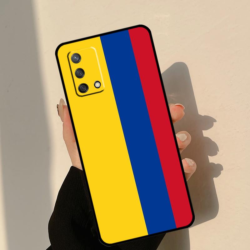 Colombia Flag Case For Oppo A60 A40 A80 A18 A38 A58 A78 A98 A15 A54 A74 A94 A17 A57 A16 A76 A96 A6 A5 Pro