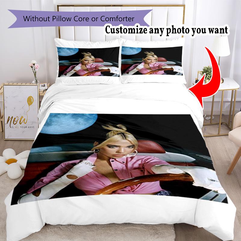 Personalizza Foto Personalizza il tuo set di biancheria da letto con foto Copripiumino Traspirante con Federe Decorazione per la Casa Regalo di Compleanno