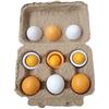 Pretend Play Wooden Duck Egg Set - 6 Pieces for Children