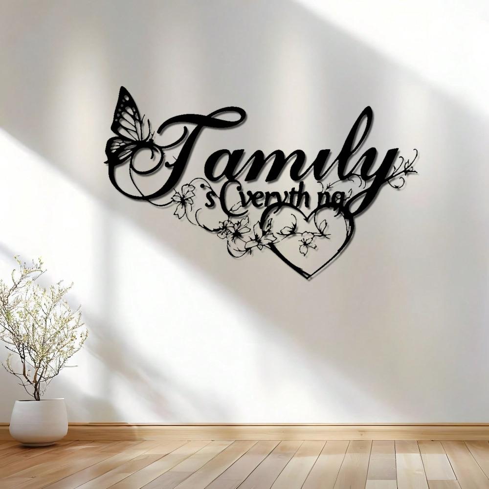 Heart Metal Wall Art Butterfly Floral Farmhouse Decor Indoor Outdoor Housewarming Gift Easy Hanging
