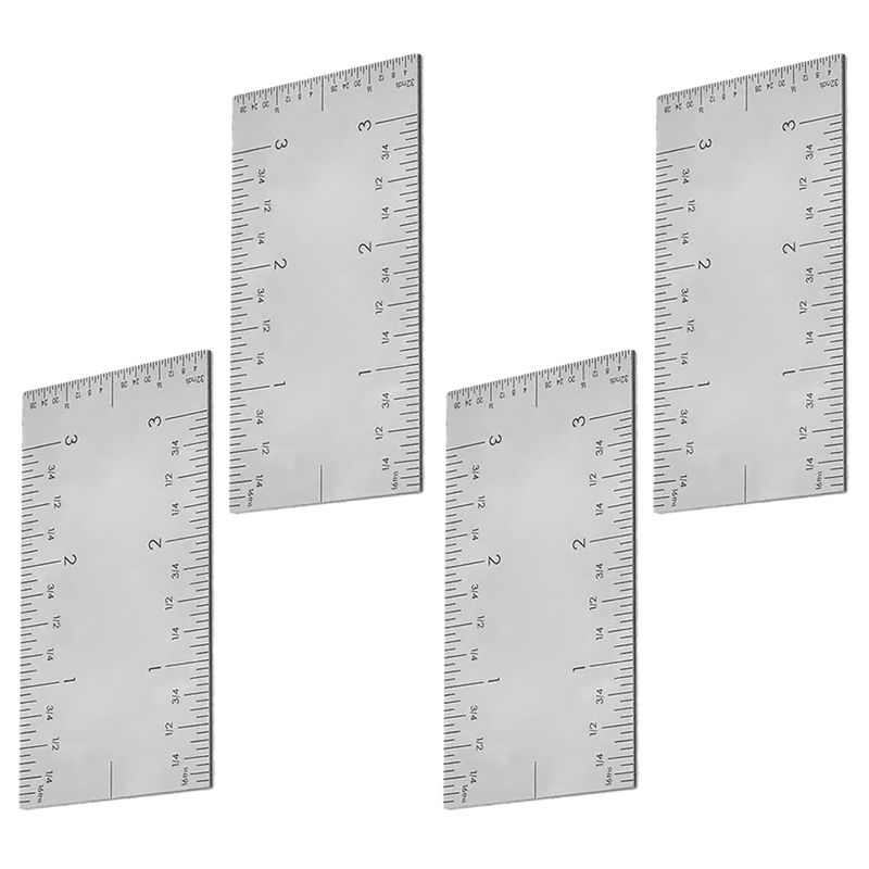 Aug. Square Edge Ruler, Woodworker Edge Ruler Stainless Steel Square Edge Ruler, Straight Stair Markings Corner