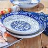 Northern Scenery Blue and White Underglaze Ceramic Plate, 8-inch