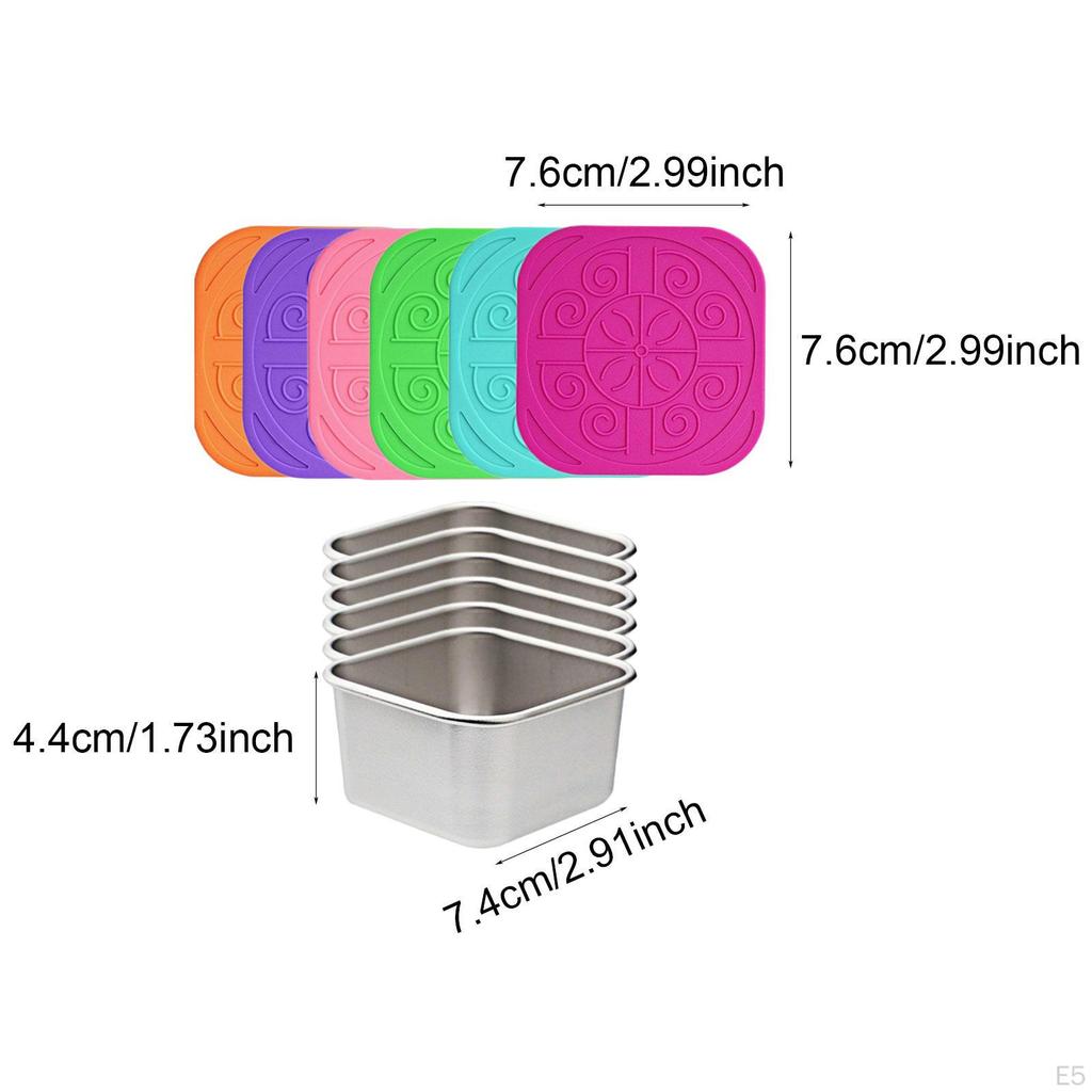6 Stück Dressingbehälter Gewürz Dip-Schale Saucenpfanne für Restaurant Café
