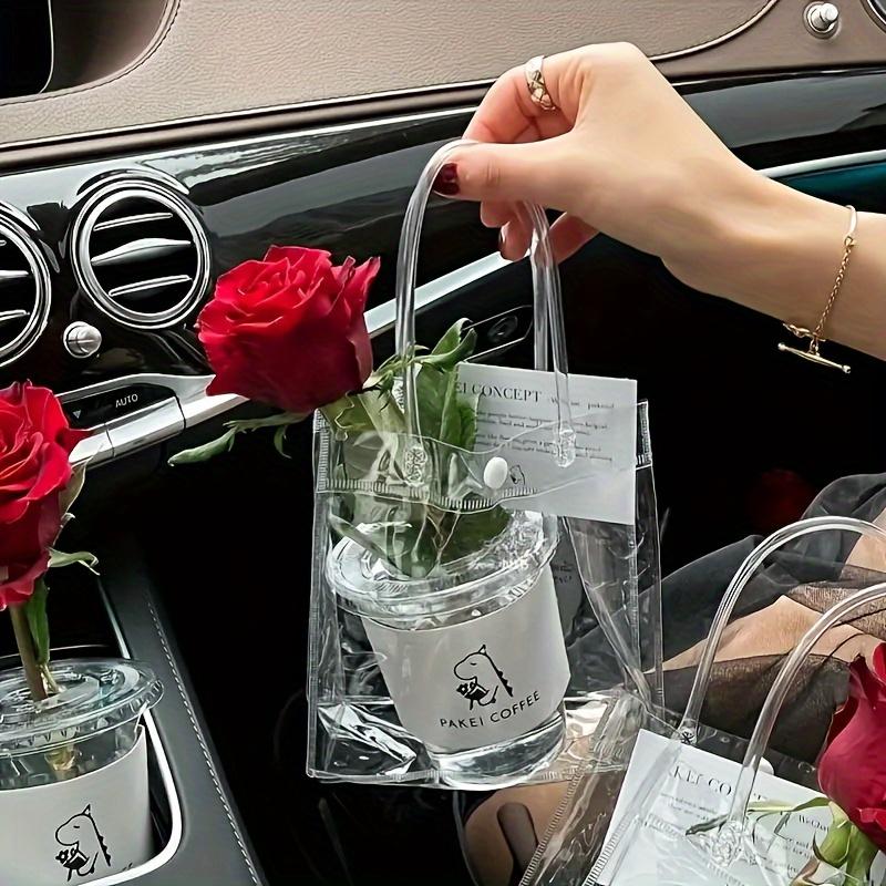 15PCS Transparent PVC Handbag Gift Bag Wedding Candy Companion Gift Bag Plastic Bag, Packaging Bag Gift Bag