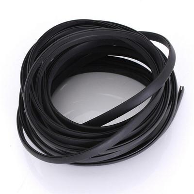 Tira de Sellado de Goma Negra para Borde de Canal U Flexible de 5M para Coche Caravana Protector de Borde
