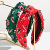 Christmas Headband Fashion Print Rhinestone Christmas Hair Accessories For Women