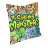 My Singing Monsters Throw Potahy na polštáře Dekorace do obývacího pokoje Severské dobrodružství Videohra Venkovní polštáře Čtvercový povlak na polštář