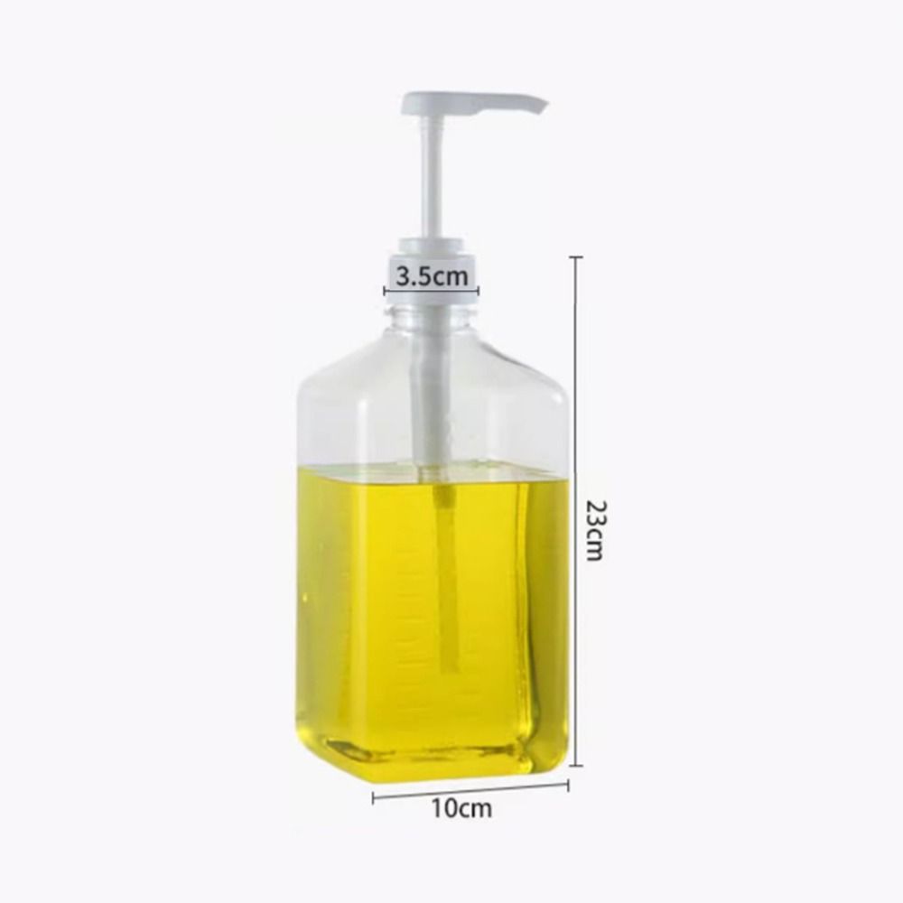 Large Capacity Syrup Drip Dispenser with Scale Lotion Dispensing Bottle Coffee Syrup Press Bottle