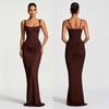 Women's Slim Fit Fishtail Dress Adjustable Straps Light Luxury Dinner Wedding Party Dress Dress