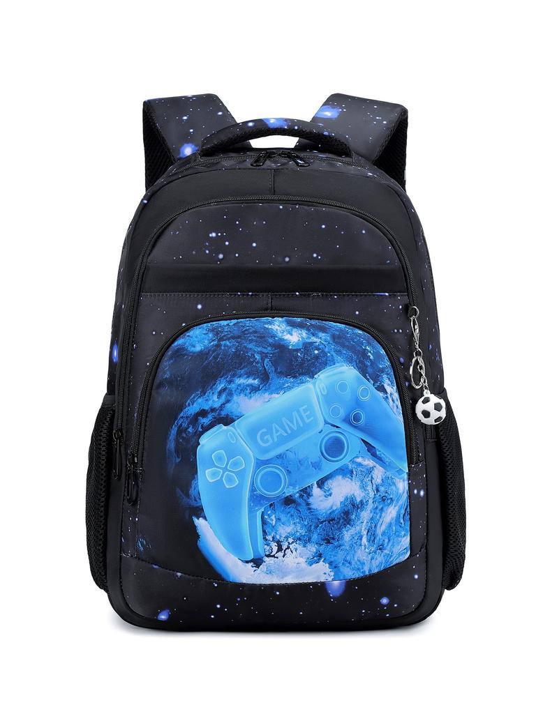 Lightweight Waterproof Large Capacity Ergonomic School Backpack for Boys Girls Kids Primary School Bag Blue