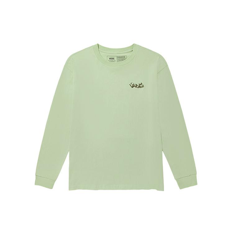 Vans T Shirts Unisex Green Crew Neck Moderate Straight Fit VN0A5H9MYSJ