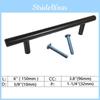 Premium Black Stainless Steel T Bar Cabinet Drawer Pulls For Contemporary Kitchens