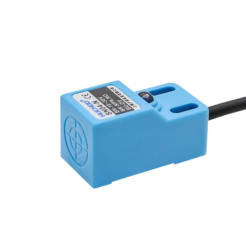 Bezkontaktní spínač Kovový koncový SN04 Senzor Čtvercový Vodotěsný NPN PNP NO NC DC Tři vodiče 10-30V AC Dva vodiče 90-250V