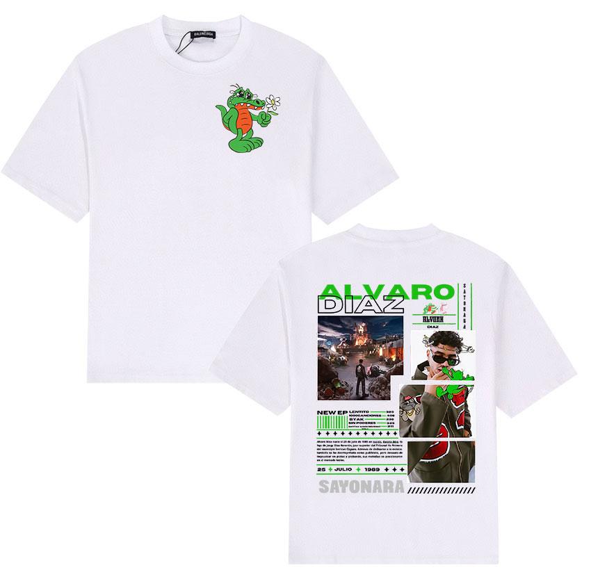 Rapper Alvaro Diaz Sayonara Album 2025 Graphic T Shirts Mens Top Hip Hop Street Fashion Cotton Short Sleeve Tshirt Streetwear