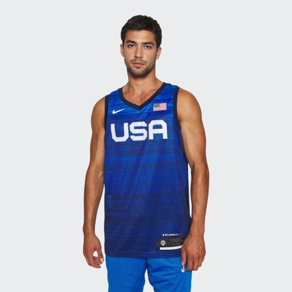 Nike 2020 USA National Team Away Basketball Jersey Men Tops Blue CQ0145-451