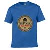 Summer Comfortable Men's THE POGUES Irish Bar Rock Band Pattern Casual Round Neck T-shirt Clover Badge