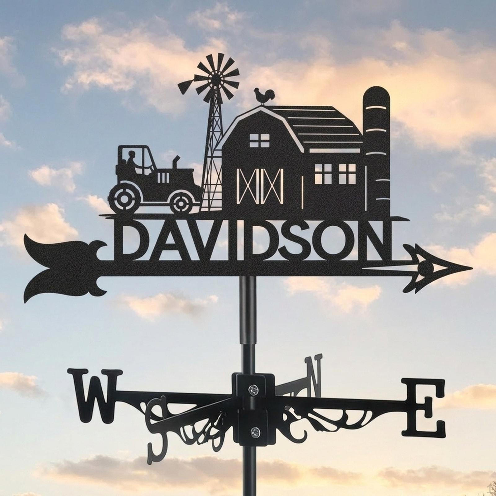 

Vane Decor Weathercock Wind Direction Indicator for Farmhouse Patio House