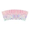Mermaid-Themed Birthday Party Decorations: Fish-Scale Tableware Set, Disposable Paper Plates, Paper Cups, and Tablecloths