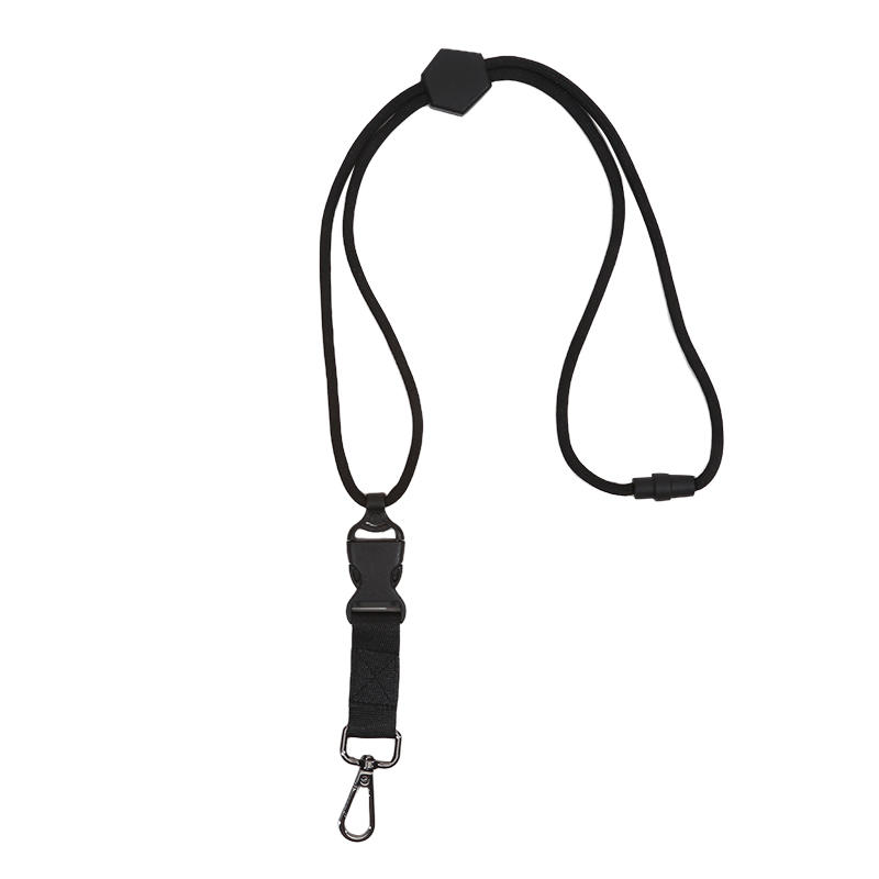 Heavy-Duty Hexagonal Adjustable Metal Hook Round Rope Strap Safety Buckle Removable Buckle Hanging Neck Employee Business Card Holder