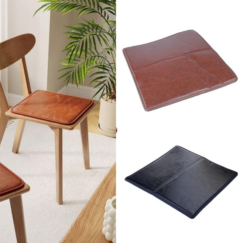 Cuscino Quadrato per Sedia Spesso Cuscino Confortevole Fondo Antiscivolo Vestibilità Universale Decorazione Casa Ufficio