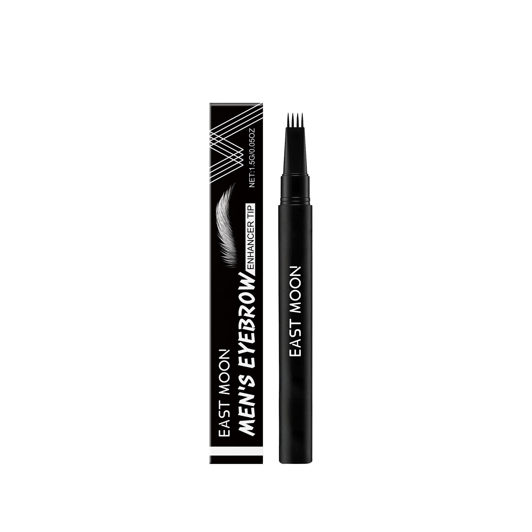 EAST MOON Men s Four-Prong Natural Eyebrow Pencil Smooth Color for Daily Shaping
