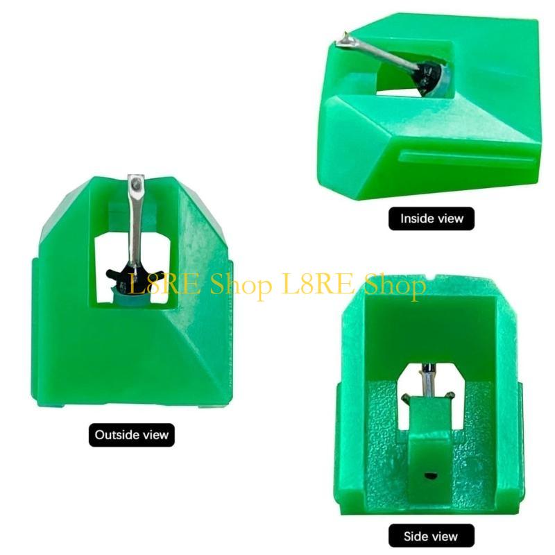 L8RE Record Player Needle with Brush Phonograph Replacement Part Plastic Texture