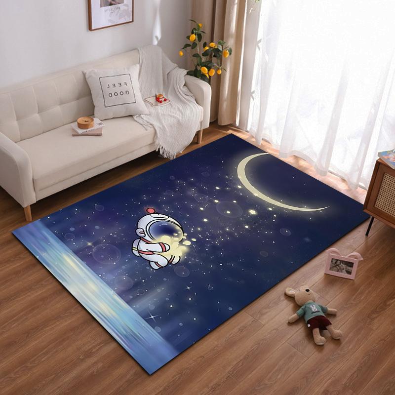 

Astronaut Floating in Dreamy Night Sky Carpet Suitable for use as an anti-slip game mat for living room and bedroom sofas 40x60cm( 15x23in )