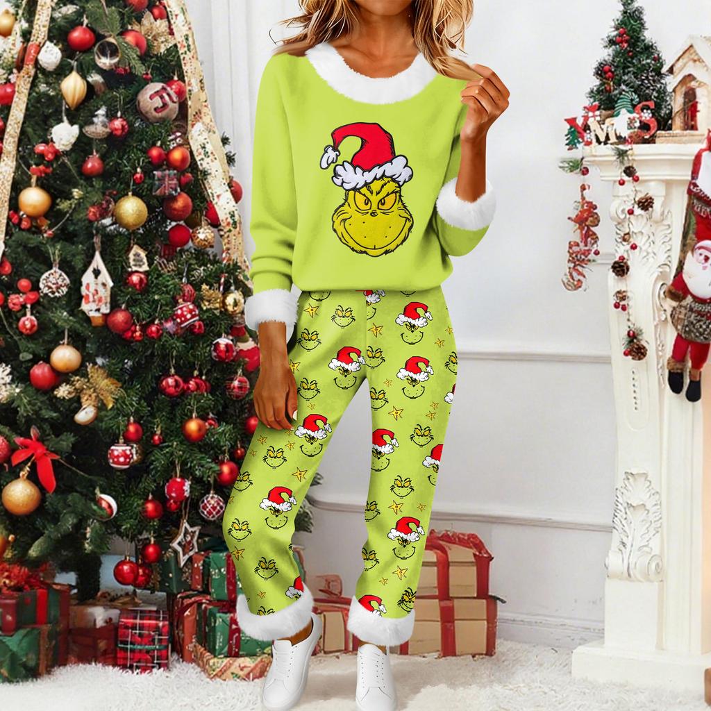 Damenmode Lässig Homewear Mode Lässig Bedruckter Cardigan Hemd Hosen Set