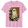 Ghost Daisy Halloween Unisexs Unisexs Graphic Tee Shirt Retro Style